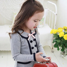 lovely kid baby slim outwear dress cozy child girl pullover jacket tops 2~7 years J4U66