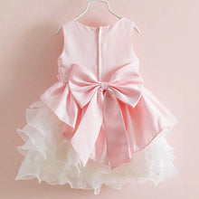 lovely kids girls bowknot tulle dress for prom party princess ball gown baby formal dresses J4U66
