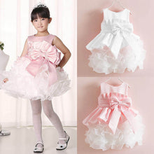 lovely kids girls bowknot tulle dress for prom party princess ball gown baby formal dresses J4U66