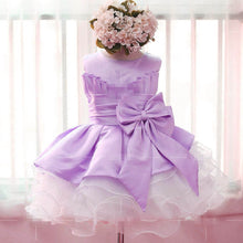 lovely kids girls bowknot tulle dress for prom party princess ball gown baby formal dresses J4U66