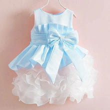 lovely kids girls bowknot tulle dress for prom party princess ball gown baby formal dresses J4U66