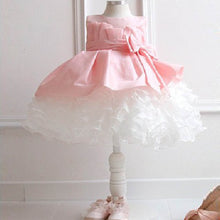 lovely kids girls bowknot tulle dress for prom party princess ball gown baby formal dresses J4U66