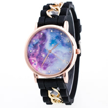 Lovely Kids Watches Star & Sky Pattern Quartz Watch Children Students Girls Popular Ssilicone Strap Wristwatch Relogio Feminino J4U66