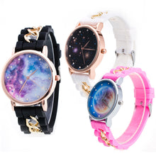 Lovely Kids Watches Star & Sky Pattern Quartz Watch Children Students Girls Popular Ssilicone Strap Wristwatch Relogio Feminino J4U66