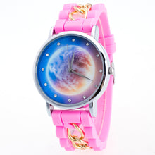 Lovely Kids Watches Star & Sky Pattern Quartz Watch Children Students Girls Popular Ssilicone Strap Wristwatch Relogio Feminino J4U66