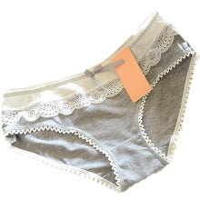 lovely women multi colors cotton soft lace bow knot briefs underwear knickers J4U66
