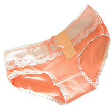 lovely women multi colors cotton soft lace bow knot briefs underwear knickers J4U66