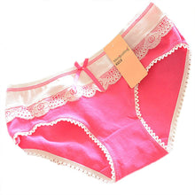 Lovely Women\'ulti-Colors Cotton Soft Lace Bow-knot Briefs Underwear Knickers J4U66