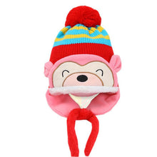 Lovely kids baby Hat Fashion Warm Kid Baby Girl Boy Ear Thick Knit Beanie Cap Hat Baby Beanies Accessories J4U66