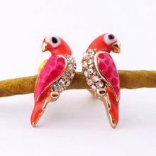 Loverly Animal Red Bird Ear For Women s Sale Charms Crystal Earrings J4U66