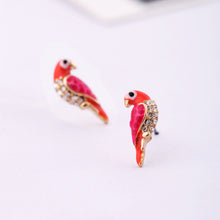 Loverly Animal Red Bird Ear For Women s Sale Charms Crystal Earrings J4U66