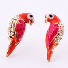 Loverly Animal Red Bird Ear For Women s Sale Charms Crystal Earrings J4U66