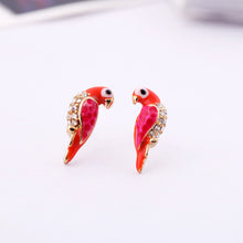 Loverly Animal Red Bird Ear For Women s Sale Charms Crystal Earrings J4U66