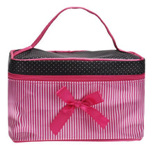 Low Women's Bag Square Bow Stripe Cosmetic Bag Big Lingerie Bra Underwear Dot Bags Travel Bag toiletry kits J4U66