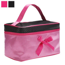 Low Women's Bag Square Bow Stripe Cosmetic Bag Big Lingerie Bra Underwear Dot Bags Travel Bag toiletry kits J4U66