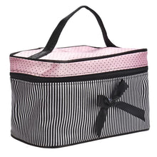 Low Women's Bag Square Bow Stripe Cosmetic Bag Big Lingerie Bra Underwear Dot Bags Travel Bag toiletry kits J4U66