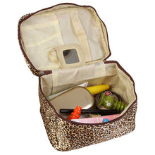 Lucky Zebra&Leopard Print Cosmetic Bags Women Travel Makeup Bag Make Up Bags Tools /Fashion Women Bags  J4U66