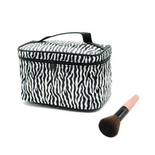 Lucky Zebra&Leopard Print Cosmetic Bags Women Travel Makeup Bag Make Up Bags Tools /Fashion Women Bags  J4U66