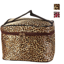 Lucky Zebra&Leopard Print Cosmetic Bags Women Travel Makeup Bag Make Up Bags Tools /Fashion Women Bags  J4U66
