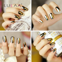 4pc / lot Mirror Effect Metal Multi-color Paint Topc oat Metal Nail Art Polish Woman Lady Makeup DIY Nail Art Tools Set J4U66