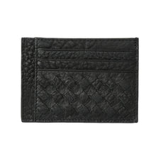 luxury mens genuine leather wallet with card holder short woven business man purse black handy portefeuille homme J4U66