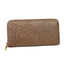 Luxury Brand Elegant Women Lady Zipper Leather Clutch Wallet Rose Embossed Casual Long Purse Card Holder Wallet J4U66