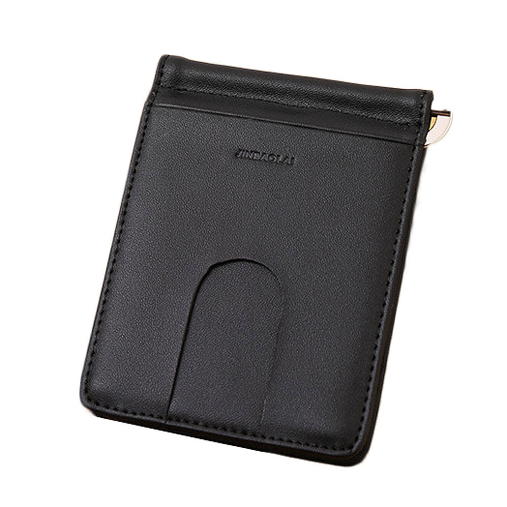 LuxuryRetro Mini Neutral Fold Leather Wallet Wallet Purse mens wallet Money Clip billetera hombre  J4U66