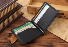 LuxuryRetro Mini Neutral Fold Leather Wallet Wallet Purse mens wallet Money Clip billetera hombre  J4U66