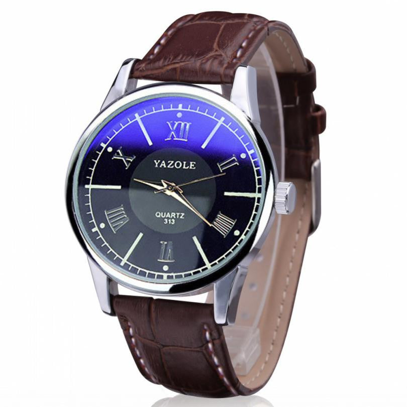 Luxury Leather Watches Men Waterproof Fashion Casual Sports Quartz Watch Dress Business Wrist Watch Hour for Men  J4U66