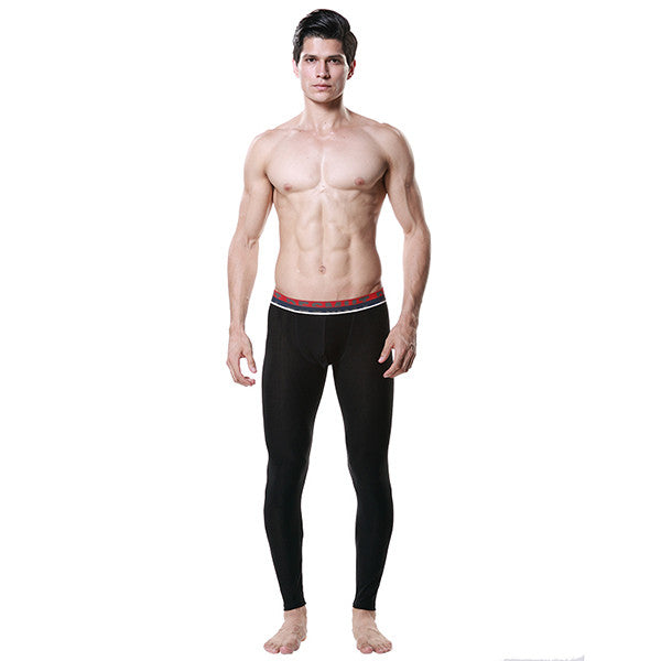 M-XL Fashion Men Modal Long Johns Breath Mesh Thermal Pants Trousers Underwear Leggings J4U66