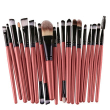 Makeup Brushes Set 20pc Makeup Brush Set tools Make-up Toiletry Kit Wool Make Up Brush Set Black Sliver  J4U66