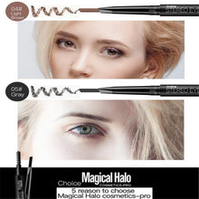 Magical HaloNatural Waterproof Long lasting Shadow Cosmetics Makeup Double Automatic Rotation Eyebrow Eyeliner Pencil Tool J4U66