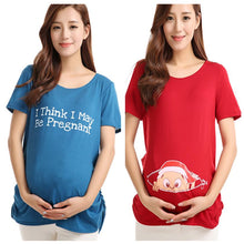 maternity tops nursing pregnancy t-shirtss cute baby printed clothes for pregnant women J4U66