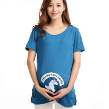 Maternity Tops Nursing Pregnancy T-shirts Cute Baby Printed Clothes For Pregnant P18 J4U66