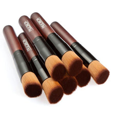 Meloision foundation brush high-grade original wooden handle Oblique head foundation makeup brush Tool Eyeliner Lip Brushes J4U66