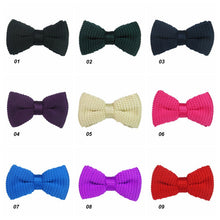 Men Boy Tied Knit Bow Tuxedo Classic Clip On Necktie Jacquard Bow Tie Pre-Tied J4U66