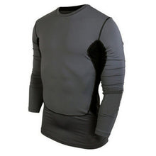 men compression base layer top tight long sleeve t-shirts collection J4U66