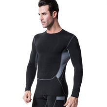 men compression base layer top tight long sleeve t-shirts collection J4U66