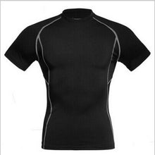 Men Compression Skin Under Base Layer Tops Tight Short Sleeve Jersey T-Shirt J4U66