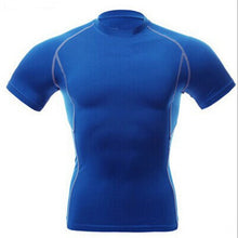 Men Compression Skin Under Base Layer Tops Tight Short Sleeve Jersey T-Shirt J4U66
