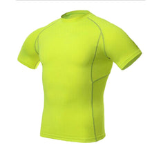 Men Compression Skin Under Base Layer Tops Tight Short Sleeve Jersey T-Shirt J4U66