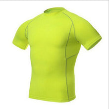 Men Compression Skin Under Base Layer Tops Tight Short Sleeve Jersey T-Shirt J4U66