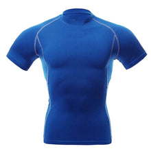 Men Compression Skin Under Base Layer Tops Tight Short Sleeve Jersey T-Shirt J4U66