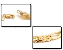 Men Jewelry Trendy 18K Real Gold Plated 22 CM Thick Cuban Link Chain Bracelets Stamp Bracelet J4U66