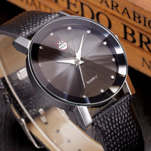 Men Luxury Stainless Steel Quartz Military Sport Leather Band Dial Wrist Watch J4U66