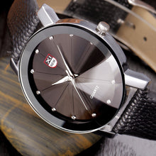 Men Luxury Stainless Steel Quartz Military Sport Leather Band Dial Wrist Watch J4U66