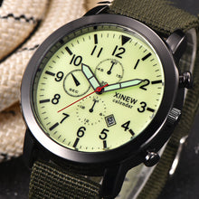 Men Luxury Watches XIBrand Mens Military Quartz Army Watch Black Dial Date Luxury Sport Nylon Wrist Watch Relogio Masculino J4U66