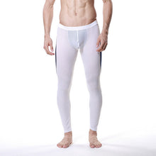 Men Modal Long Johns Mesh Thermal Pants Elastic Trousers Thermal Underwear Leggings M-XL J4U66