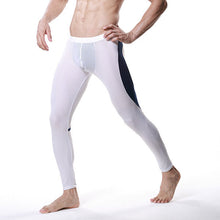 Men Modal Long Johns Mesh Thermal Pants Elastic Trousers Thermal Underwear Leggings M-XL J4U66