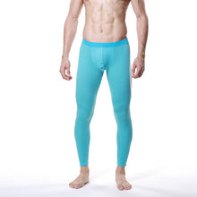 Men Modal Long Johns Mesh Thermal Pants Elastic Trousers Thermal Underwear Leggings M-XL J4U66